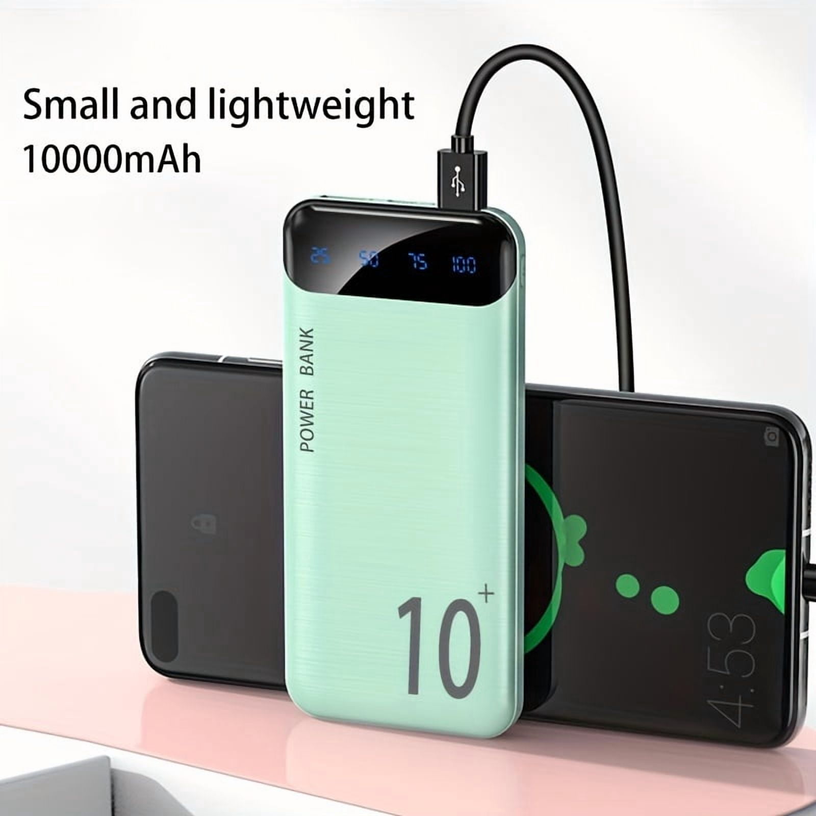 10000/20000mAh High-capacity Portable Power Bank, Supporting (USBx2 Output, Type-c/micro Input,)suitable for Charging Smartphones and Digital Electronic Devices, Emergency Backup Battery Pack