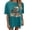 Blue, variant on Qiopertar Women's Oversized T-Shirt Vintage Cow Skull Graphic Tees Casual Round Neck Short Sleeve Shirts Spring Summer Fall Relaxed Streetwear, Orange M