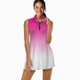thumbnail image 2 of Aesthetic Rose red and White Gradient Sports Dresses Women Tennis Dress Outdoor Badminton Golf Quick-Drying And Breathable Sports Dress, 2 of 4