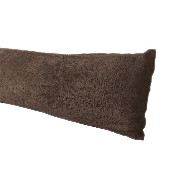 Funda de almohada corporal Truworth Bedding Sherpa/Microplush Coffee