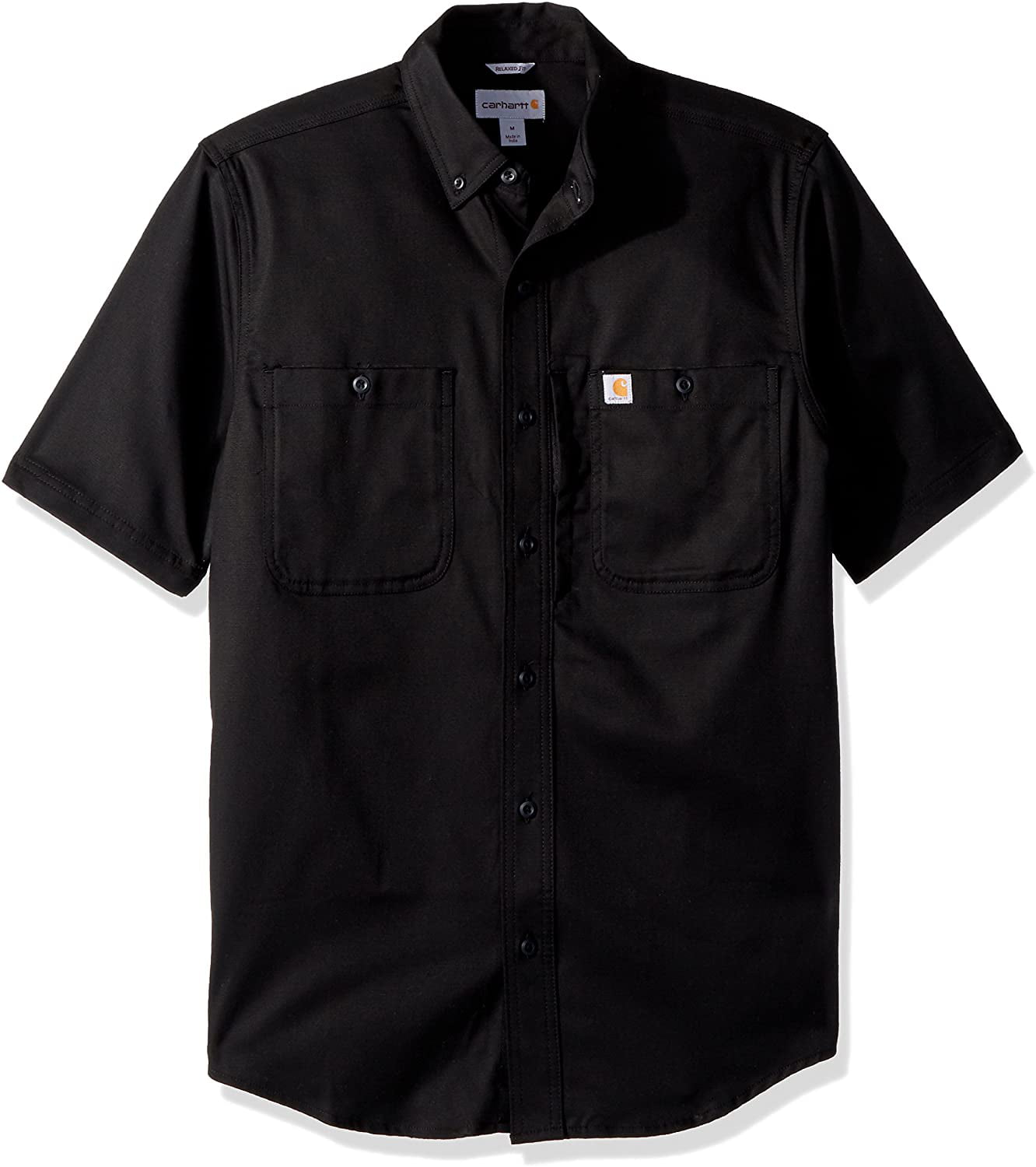 Carhartt Men's Rugged Professional Short Sleeve Work Shirt, Black, X ...