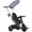 Bleu Marine, variante sur Qaba Tricycle 6 en 1 pour Enfants avec Guidon et Auvent Amovibles, Blanc