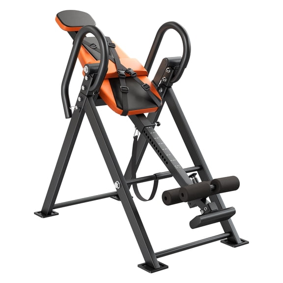 KFFKFF Heavy Duty Inversion Table, 300 lbs Capacity Back Stretcher with Dual-Roller Locking System, Adjustable Decompression Table for Neck, Shoulders, and Back Pain Relief