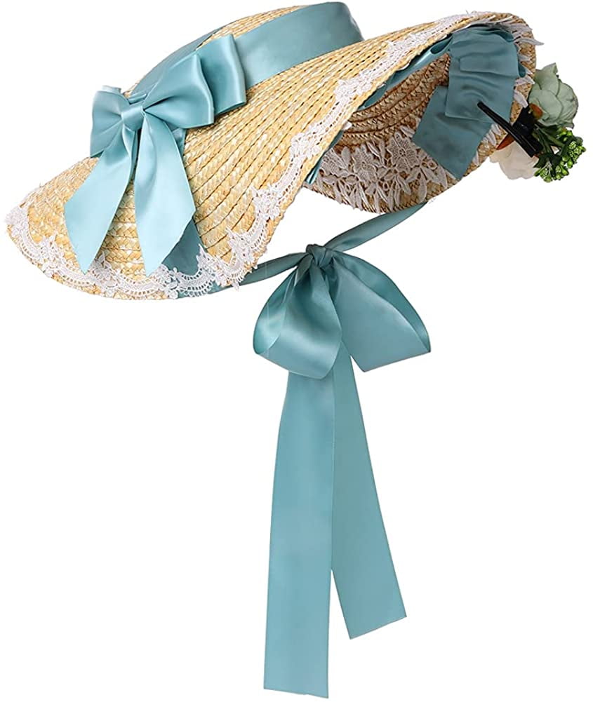 Girls Women Victorian Tea Party Sun Hat 