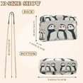thumbnail image 4 of FORMRS Women Crossbody Purse with Chain Strap Vegan Leather Shoulder Handbag, Cute Puffin, 4 of 7