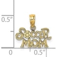 thumbnail image 4 of 14K Yellow Gold SOCCER MOM Charm - 8.1mm, 4 of 6