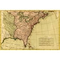 thumbnail image 2 of Vintage Maps 24x17 Black Modern Framed Museum Art Print Titled - French View of North America 1762, 2 of 4