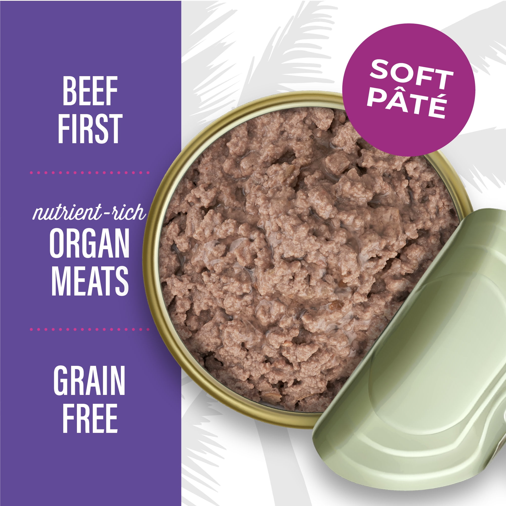 (6 pack) Tiki Cat After Dark Pate Wet Cat Food, Beef & Beef Liver, 3 oz. Can