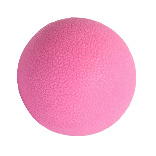 Pelota de masaje muscular para gimnasio, liberación del dolor miofascial, rosa Rosado