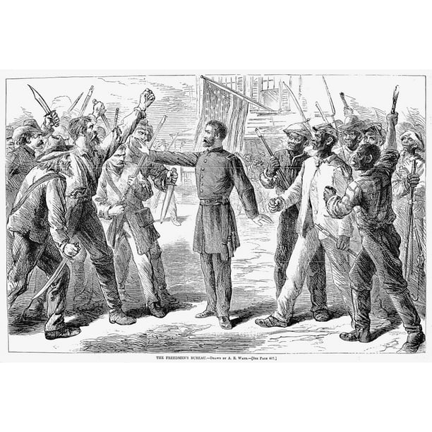 FreedmenS Bureau 1868 Nan Allegorical Representation Of The FreedmanS
