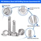thumbnail image 3 of Tornillos autorroscantes Trollug 410 de acero inoxidable, 450 piezas, 3 of 6