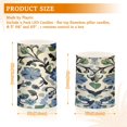 thumbnail image 6 of Yayeee Flameless Candles with Remote Flickering Battery Operated Multi Color Changing, Blue Floral, 6 of 7