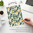 thumbnail image 4 of Acrylic Writing Board Gold12.5*9 Inch Clipboards Transparent Acrylic Material Suitable For Office Classroom Teachers Fashion Bloggers Stationery Enthusiasts Cartoon Monkey and Green Leaves, 4 of 9
