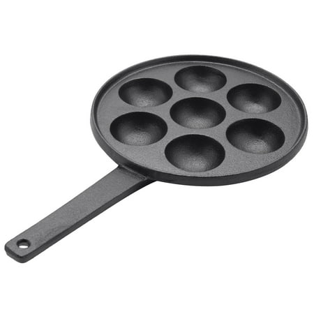 

Gneuro Nonstick Stuffed Pancake Pan House Cast Iron Griddle for Various Spherical Food 2 Diameter Molds