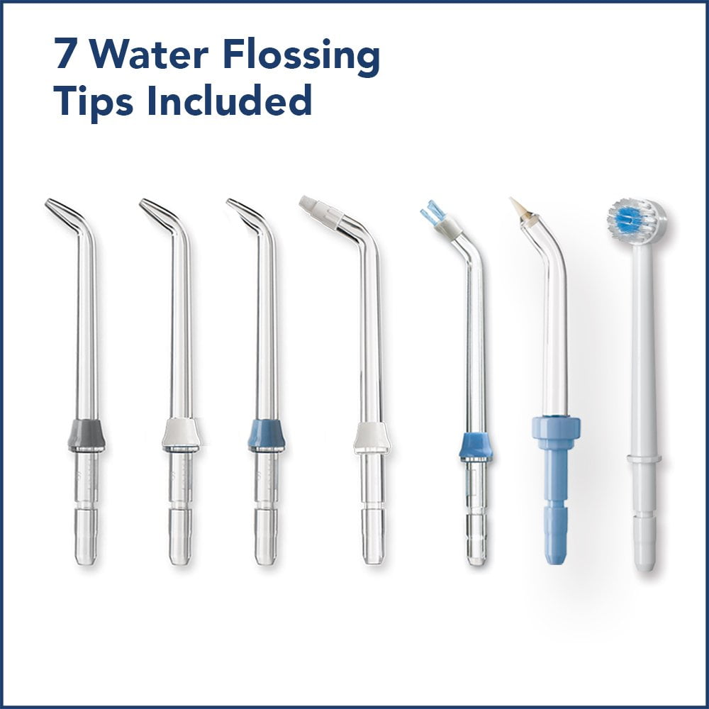 Waterpik Water Flosser Electric Dental Countertop Professional Oral Irrigator For Teeth, Aquarius, WP-667 Modern Gray