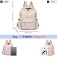 thumbnail image 2 of Sunyuer Daily Use Backpack Purse for Women PU Leather Travel Back Pack Fashion Multipurpose Design Shoulder Bags Handbag, 2 of 8