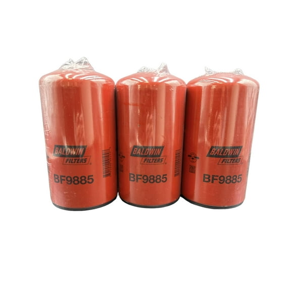 Oil Filter BF9885 Pack of 3 Replace Cummins 2864993, 2893612 Donaldson P555776, Fleetguard FF5776
