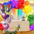 thumbnail image 3 of Set de Globos de Papel Metalizado D Dywarm 6 Piezas Mariposa Corazones 46 cm, 3 of 8