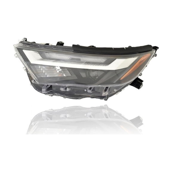 Headlight Assembly - Compatible/Replacement for '22-23 Toyota RAV4 Hybrid LE/XLE/Premium/Woodland (USA-Built) - Halogen/LED Without LED Signal Lamp - Left Hand - Driver - 811500R440
