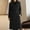 Black Coat for Women, variant on Women's Long Wool Blend Coat Double Breasted Loose Fit Warm Winter Pocket Design Slim Elegant Lady Casual Outerwear Black L