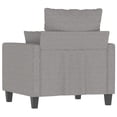 thumbnail image 3 of vidaXL Sofa Chair Light Grey 60 cm Fabric, 3 of 5