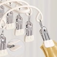 thumbnail image 5 of Closet Organizer with 20 Clips,Clothes Drying Rack,Upgraded Legging Hangers,Space Saving Hanging Closet Organizer,Legging Hangers for Closet Organizer,Hanging Rack for Clothes,Socks,Hats,14.3",White, 5 of 6
