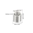thumbnail image 2 of Unique Bargains Cord End Caps, 100Pcs 6x9mm Metal Spring Coil End Tips Crimp Terminators Caps Silver White, 2 of 5