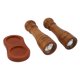 thumbnail image 5 of Molinillos de pimienta de madera, núcleo de molienda de cerámica ajustable con Base, molinillo de pimienta para sal y comino, 2 uds., 5 of 9
