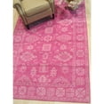 thumbnail image 4 of EORC Pink Hand-Tufted Wool Traditional Overdyed Rug, 7'9 x 9'9, 4 of 5