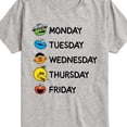 thumbnail image 3 of Sesame Street - Days Of The Week - Toddler and Youth Short Sleeve Graphic T-Shirt, 3 of 5