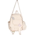 thumbnail image 1 of Cute Mini Backpacks with Accessories Aesthetic Mini Backpack for Teens Kawaii Small Backpack (White,With-Accessories), 1 of 5