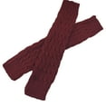 thumbnail image 2 of Zhaomeidaxi 1 Pair Knit Winter Thermal Warm Leg Warmers-Long Socks Boot Cuffs Topper Legging Pads for Women Lady Girls Best Xmas Gift, 2 of 8