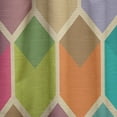 thumbnail image 4 of Designart 'Hexagon Retro Pattern I' Mid-Century Modern Curtain Panel, 4 of 5