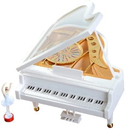 Ballerine Classique Mécanique Fille Dansant au Piano Boîte à Musique