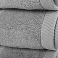 thumbnail image 3 of Terry Cotton Turkish Sauna Bath Towel, Set of 4, Silver Grey Towel, 3 of 5