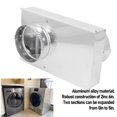 thumbnail image 4 of Dryer Vent Periscope, 2inx 6in Robust Structure 4in Connector Dryer Vent Kit  for Home Laundry, 4 of 7