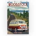 thumbnail image 2 of Woodstock, New York, Camper Van (36x54 Giclee Gallery Art Print, Vivid Textured Wall Decor), 2 of 3