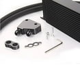 thumbnail image 2 of Universal AN10 Engine Transmission Oil Cooler Kit Fit for Japanese Model 16 Row Black Aluminum with Filter Thermostat Adapter Kit C Set, 2 of 5
