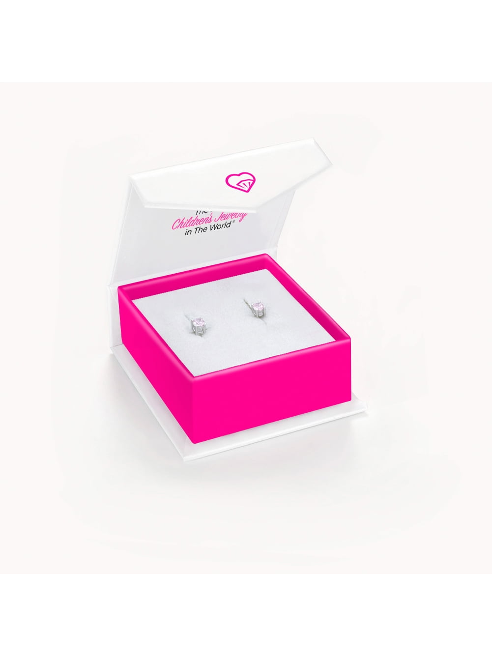 925 Sterling Silver 3mm CZ Round Screw Back Earrings for Infants &Toddlers