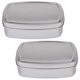 thumbnail image 1 of CIMAXIC 2Ud Caja De Jabón Aluminio Plata Multiusos Para Maquillaje Y Almacenamiento De Objetos Pequeños, 1 of 8