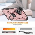 thumbnail image 6 of Case for iPhone 16,Military Grade Drop Full-Body Shockproof Protective Built in 360° Rotate Magnetic Kickstand Ring Holder Phone Case for iPhone 16,6.1 Inch 2024 (Rose Gold), 6 of 18