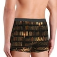thumbnail image 4 of Kdxio Men's Boxer Briefs with Bookshelves Print - Comfortable and Breathable Underwear for Everyday Wear, 4 of 7