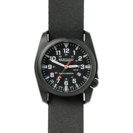 Bertucci A-5P Illuminated Watch Black-Black Tridura Band 13505