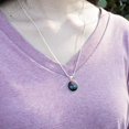 thumbnail image 2 of Vampire Demon Blood Moon Fantasy 0.75" Pendant with Sterling Silver Plated Chain, 2 of 4