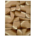 thumbnail image 3 of HR HANDCRAFT RUGS HR Square Pattern Area Rug Box Pattern Modern Carpet Comfy shed Free Stain Resistant Latte - 5'2" x 7'1", 3 of 5