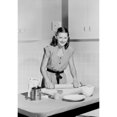 thumbnail image 2 of Portrait of woman with rolling pin in kitchen Poster Print (18 x 24), 2 of 4