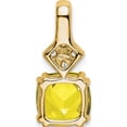 thumbnail image 3 of 14K Yellow Gold Lab Grown Diamond & Created Sapphire Pendant (17.5 X 8.8) Made In India pm7515-cys-020-ylg, 3 of 6