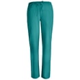 thumbnail image 3 of Pandamed Women's Scrub Sets Slim Fit Notch Neck Stretch Scrubs Top & Pants, Teal, L, 3 of 6