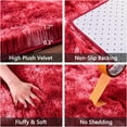 thumbnail image 6 of Softlife Super Soft Plush Tie Dye Velvet Rugs for Home Decor,Fluffy carpet For Living Room,Bedroom,5' x 8',Red, 6 of 7
