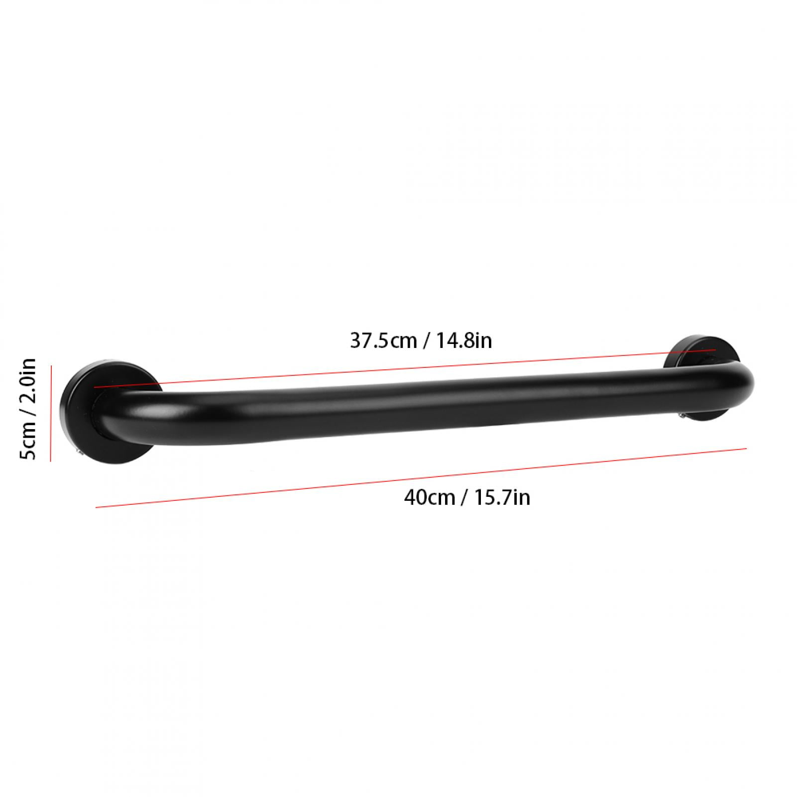 LYUMO Black Space Aluminum Spraying Surface Safety Handle Bar, Anti-Skid Safety Grab Bathtub Safety Rail, For Elderly Disabled Kitchen Handicap Batht Shower Handrail